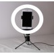 RING LIGHT LS-160-7 6.0" COM MINI TRIPÉ E SUPORTE DE TELEFONE PRETO